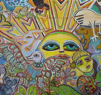 The Painting of Life by Mirka Mora - Hotel Gold Coast