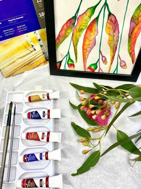 Watercolour Paint & Sip Class: Eucalyptus Leaves - Hotel Gold Coast 0