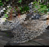 Weaving Woven Basket with Leather Handle - Hotel Gold Coast