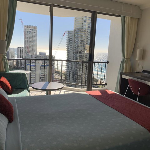 High Floor Twin Share With Ocean View At Surfers Paradise - Hotel Studio - Hotel Gold Coast 3